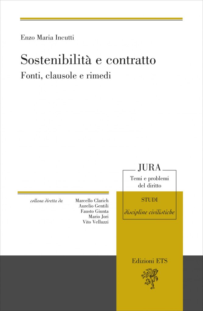 Copertina &middot; Sostenibilità e contratto