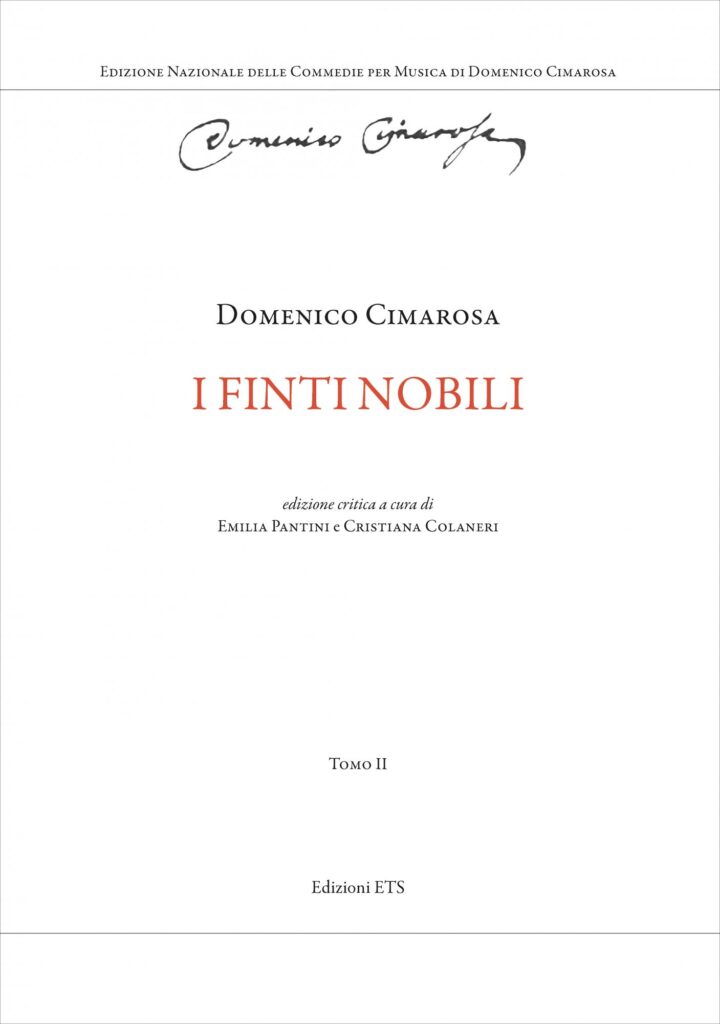 Copertina &middot; I finti nobili