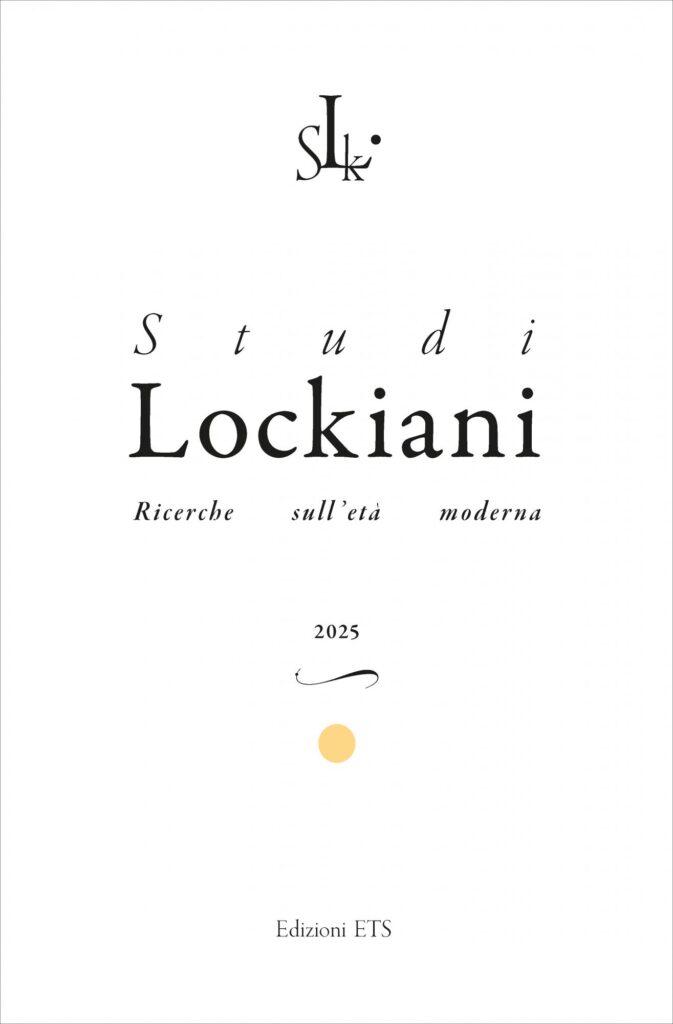Copertina &middot; Studi Lockiani, 6, 2025