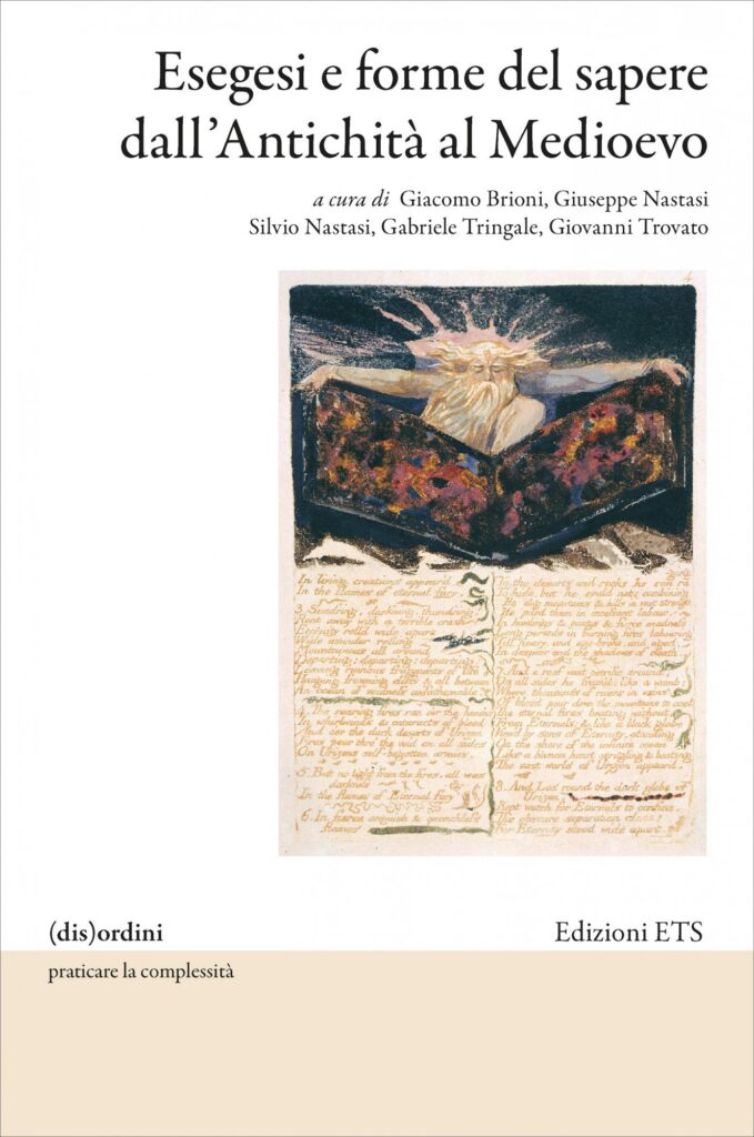 Copertina &middot; Esegesi e forme del sapere&nbsp;dall&rsquo;Antichit&agrave; al Medioevo&nbsp;