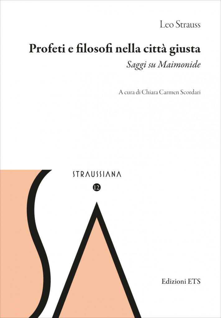 Copertina &middot; Profeti e filosofi nella città giusta