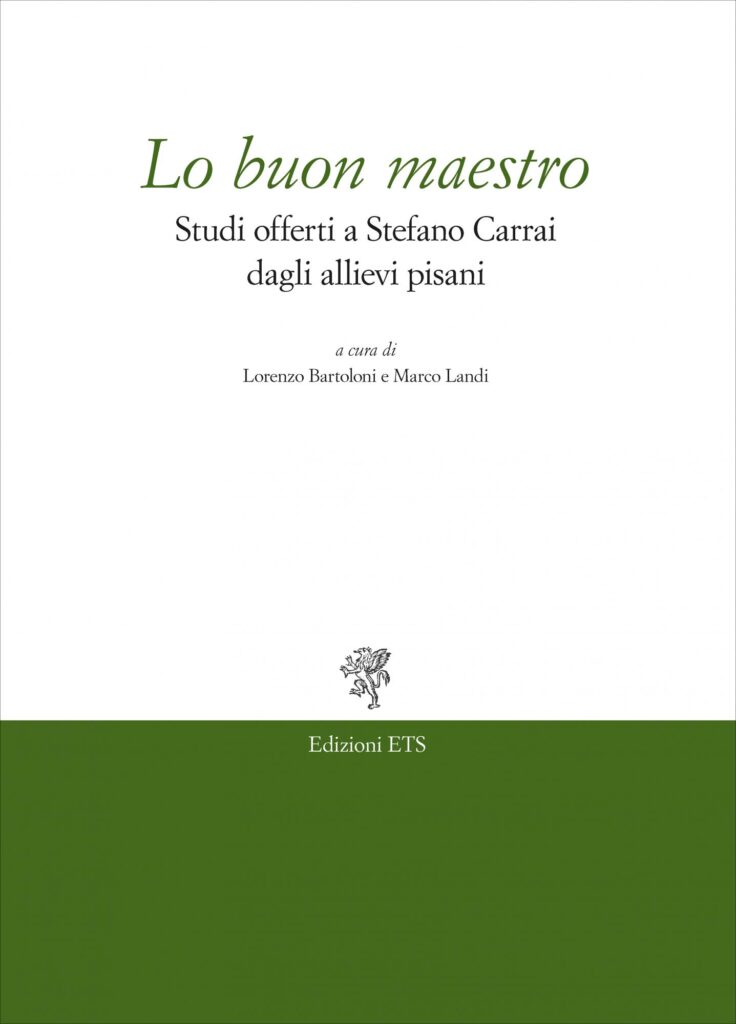 Copertina &middot; Lo buon maestro