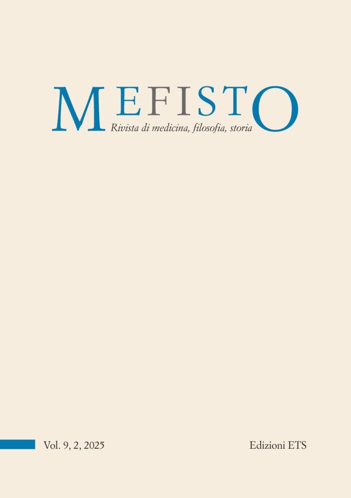 Copertina &middot; Mefisto. Rivista di medicina, filosofia, storia