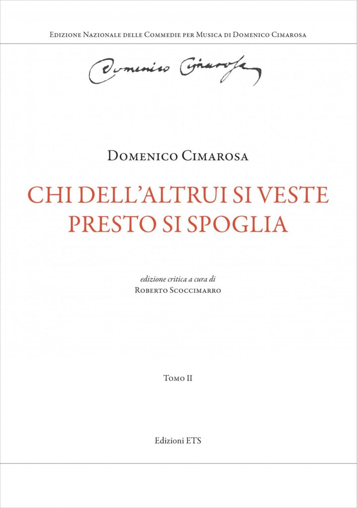 Copertina &middot; Chi dell&rsquo;altrui si veste&nbsp;presto si spoglia