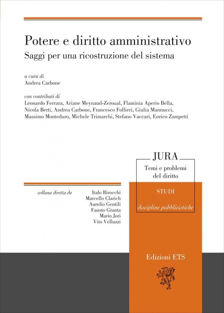 Copertina &middot; Potere e diritto amministrativo