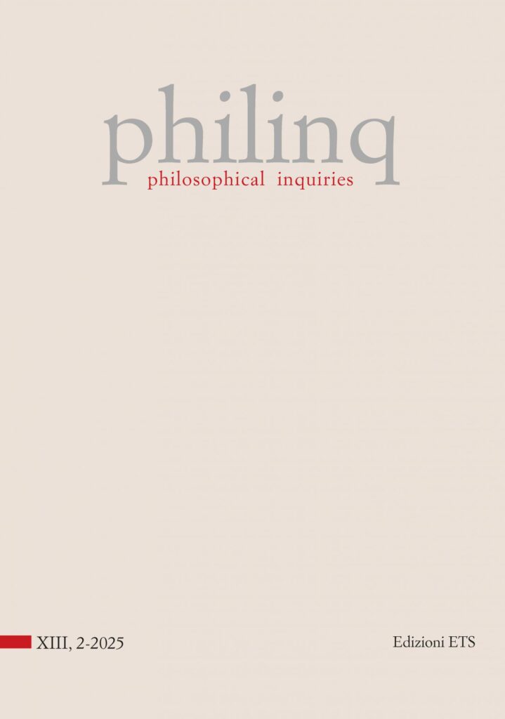 Copertina &middot; philosophical inquiries