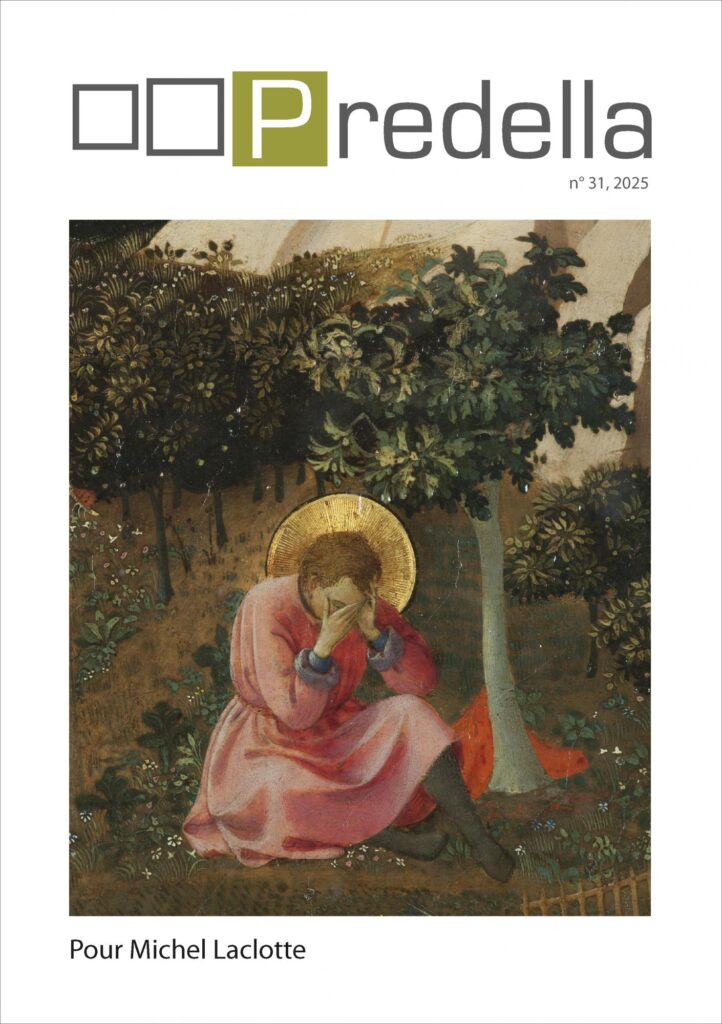 Copertina &middot; Predella monografia n. 31/2025